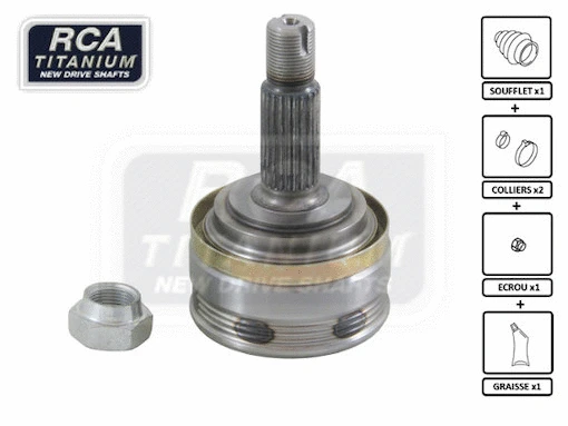 Jeu de joints, arbre de transmission RCA FRANCE LA01