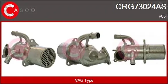 Radiateur, réaspiration des gaz d'échappement CASCO CRG73024AS