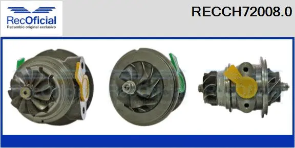 Groupe carter, turbocompresseur RECOFICIAL RECCH72008.0