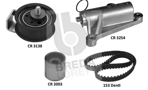 Kit de courroie crantée BREDA LORETT KCD0623