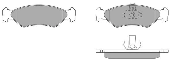 Kit de plaquettes de frein, frein à disque FREMAX FBP-0681-01
