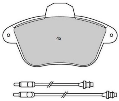 Kit de plaquettes de frein, frein à disque FREMAX FBP-1769