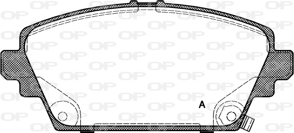 Kit de plaquettes de frein, frein à disque OPEN PARTS BPA0694.02