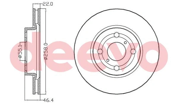 Disque de frein DEEVO BD19560