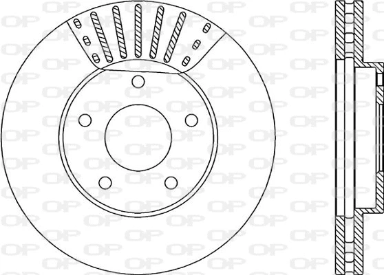 Disque de frein OPEN PARTS BDA1986.20