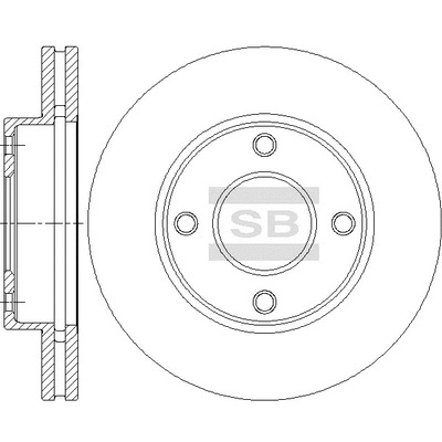 Disque de frein Hi-Q SD4266