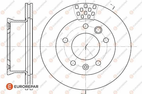 Disque de frein EUROREPAR 1618882380