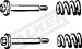 Kit d'assemblage, système d'échappement WALKER 14703