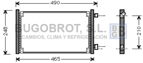 Condenseur, climatisation BUGOBROT 62-FT5223