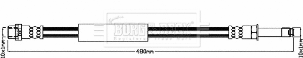 Flexible de frein BORG & BECK BBH8109