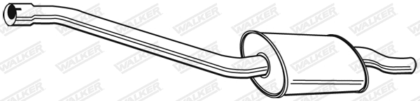 Silencieux central WALKER 18256
