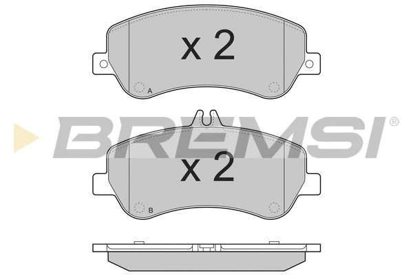 Kit de plaquettes de frein, frein à disque BREMSI BP3385