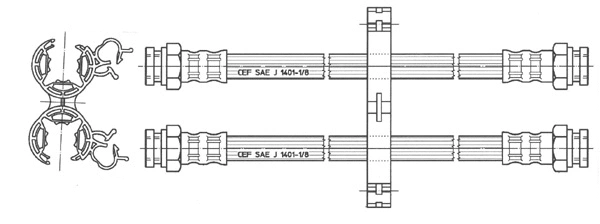 Flexible de frein CEF 511721