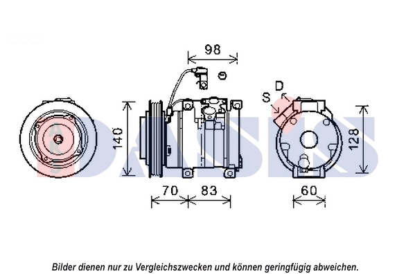 Compresseur, climatisation AKS DASIS 852632N