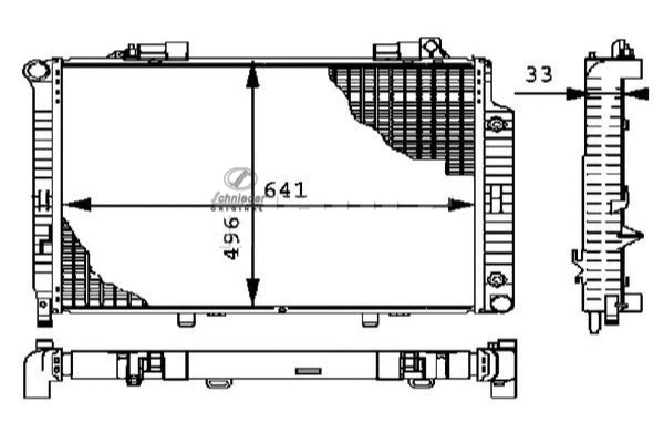 Radiateur, refroidissement du moteur SCHNIEDER AUTOTECH BZS33.00043