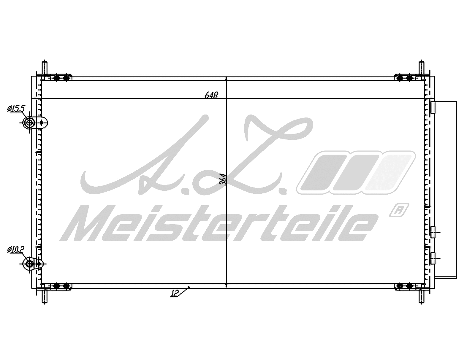 Condenseur, climatisation A.Z. Meisterteile AZMT-45-030-1653