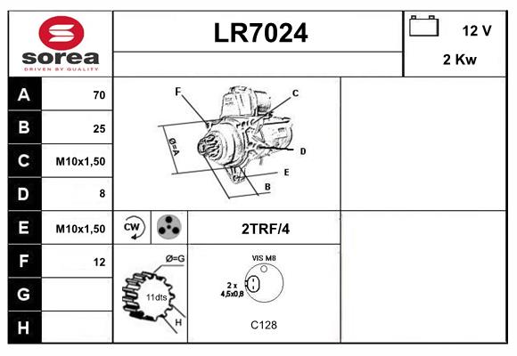 Démarreur SERA LR7024