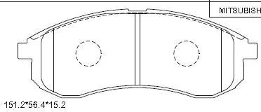 Kit de plaquettes de frein, frein à disque ASIMCO KD4717