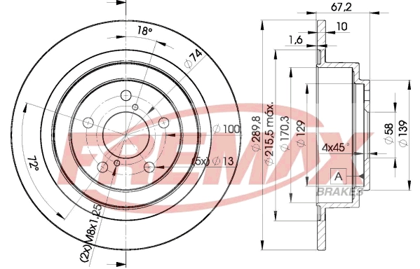Disque de frein FREMAX BD-2670
