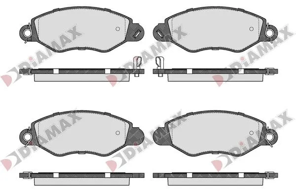 Kit de plaquettes de frein, frein à disque DIAMAX N09777