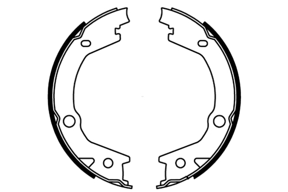 Jeu de mâchoires de frein, frein de stationnement E.T.F. 09-0695