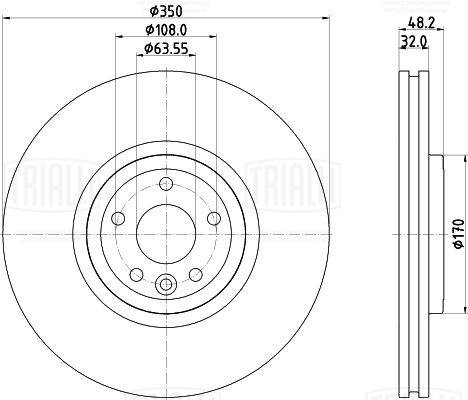 Disque de frein TRIALLI DF 210220