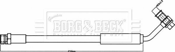 Flexible de frein BORG & BECK BBH8381