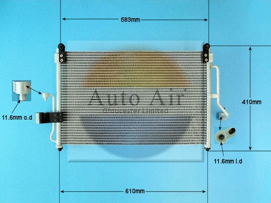 Condenseur, climatisation AUTO AIR GLOUCESTER 16-9785