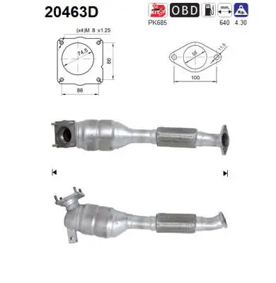 Catalyseur AS 20463D