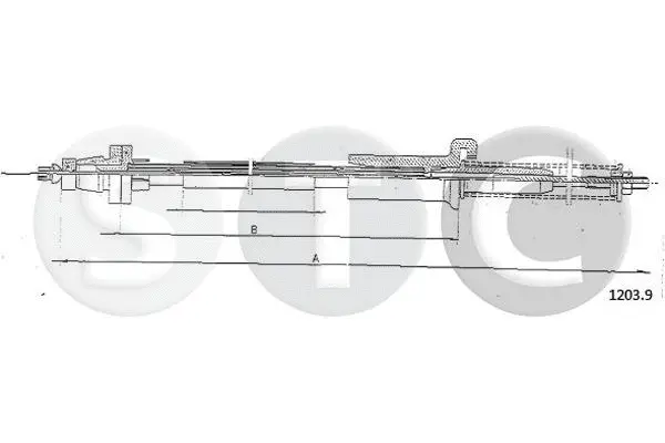 Câble d'accélération STC T481442