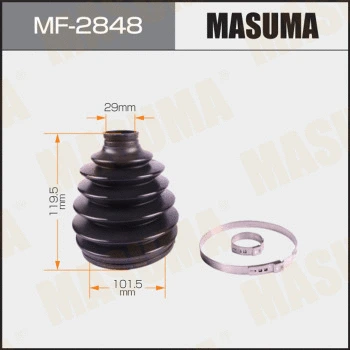 Jeu de joints-soufflets, arbre de commande MASUMA MF-2848