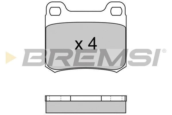 Kit de plaquettes de frein, frein à disque BREMSI BP2227