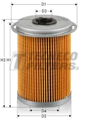 Filtre à carburant TECNECO FILTERS GS0302