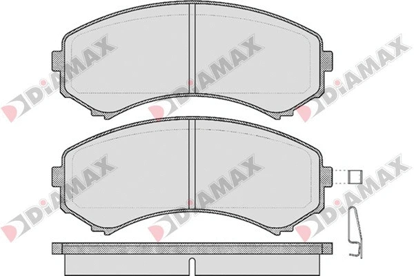 Kit de plaquettes de frein, frein à disque DIAMAX N09210