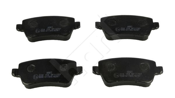 Kit de plaquettes de frein, frein à disque HART 224 154