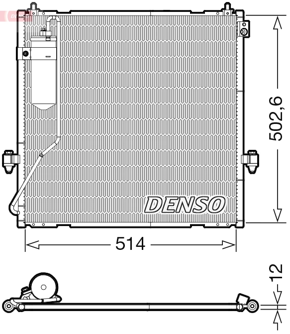 Condenseur, climatisation DENSO DCN45010