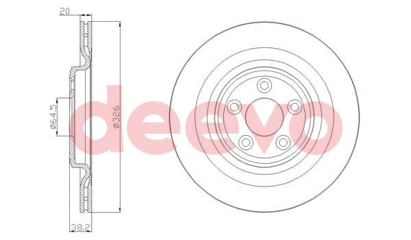 Disque de frein DEEVO BD20520