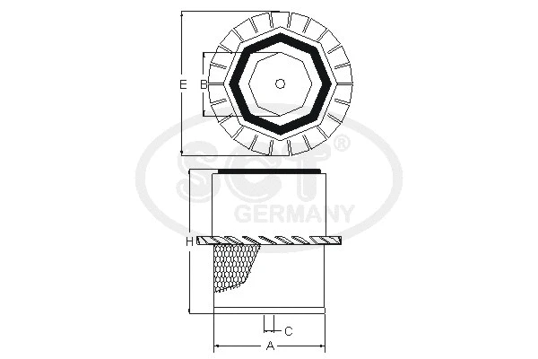 Filtre à air SCT - MANNOL SB 523