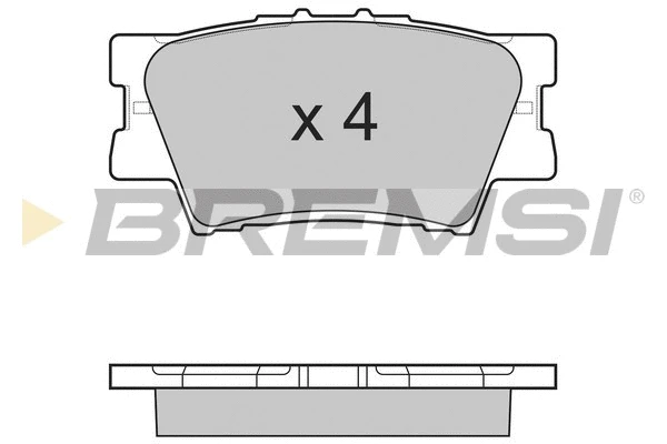 Kit de plaquettes de frein, frein à disque BREMSI BP3252