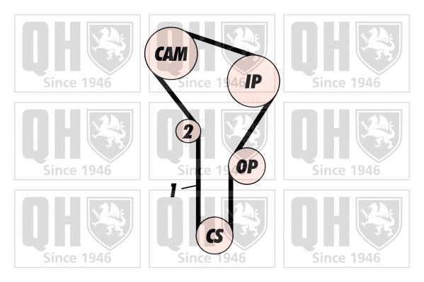 Kit de courroie crantée QUINTON HAZELL QBK100