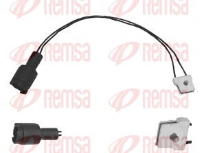 Contact d'avertissement, usure des plaquettes de frein REMSA 001005