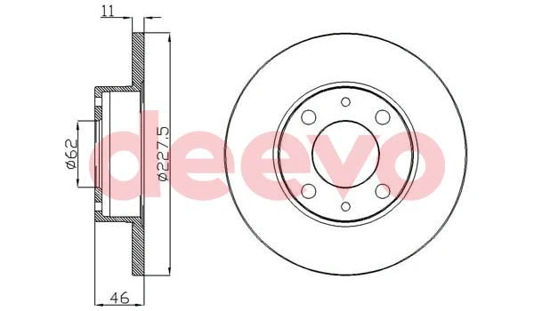 Disque de frein DEEVO BD10700