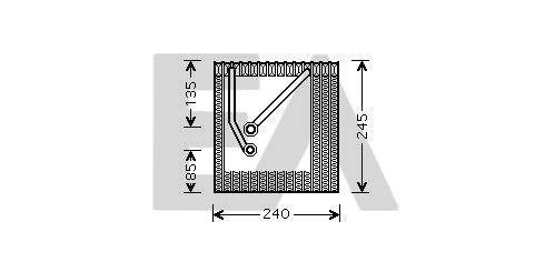 Évaporateur climatisation EACLIMA 43B77005