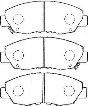 Kit de plaquettes de frein, frein à disque AISIN C1N034