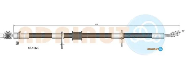 Flexible de frein ADRIAUTO 12.1268