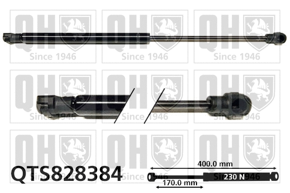 Vérin, capot-moteur QUINTON HAZELL QTS828384