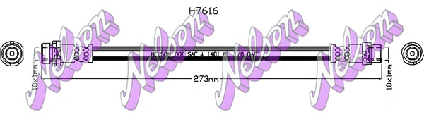 Flexible de frein KAWE H7616