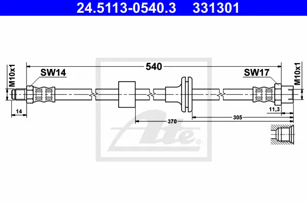 Flexible de frein ATE-APAC 24.5113-0540.3
