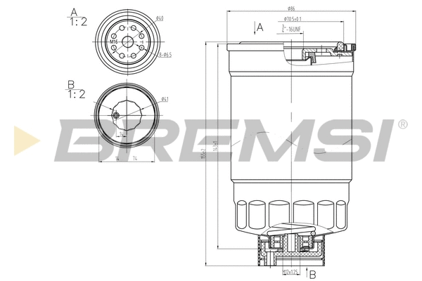 Filtre à carburant BREMSI FE0379