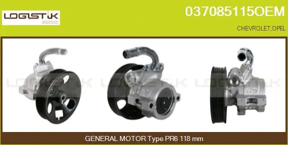 Pompe hydraulique, direction LGK 037085115OEM